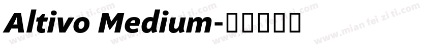 Altivo Medium字体转换
